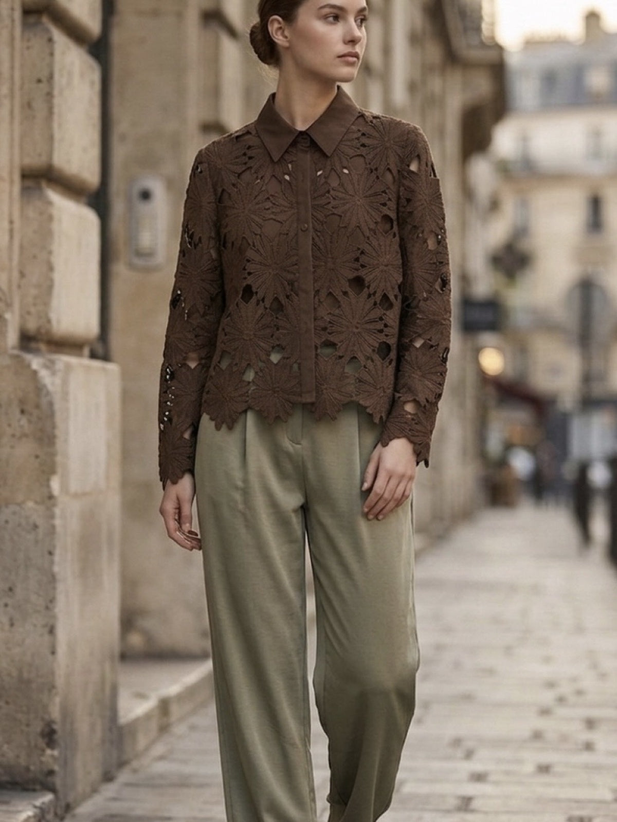 Chemise Alba - Dentelle guipure